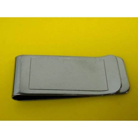 Money Clip Engravable Stainless Steel Credit Card Cash ID Holder Silver - Picture 3 of 7